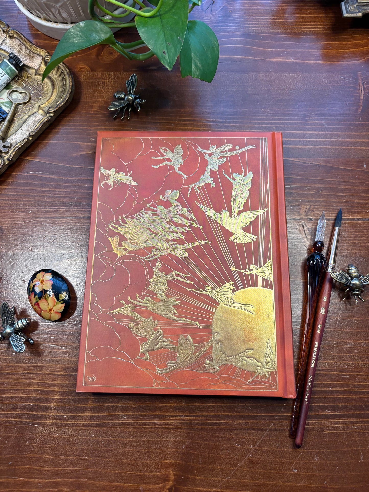 Orange Gilded Fairy Journal