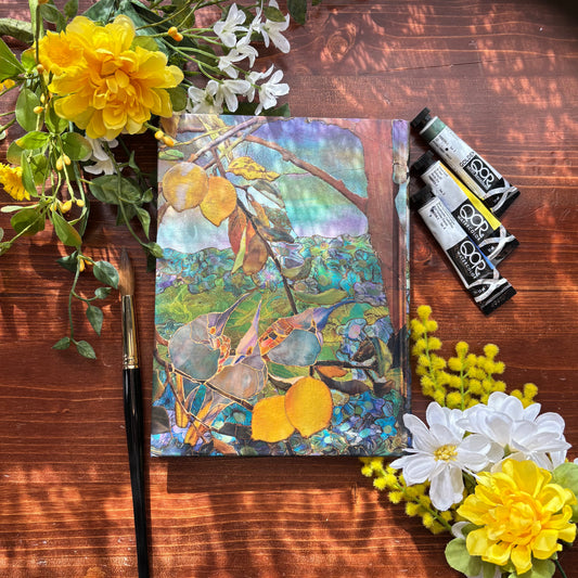 Birds in a Lemon Tree Watercolor Journal