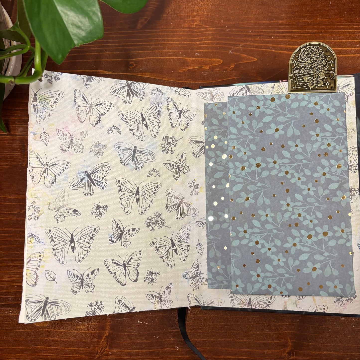 Blue Butterfly Watercolor Journal