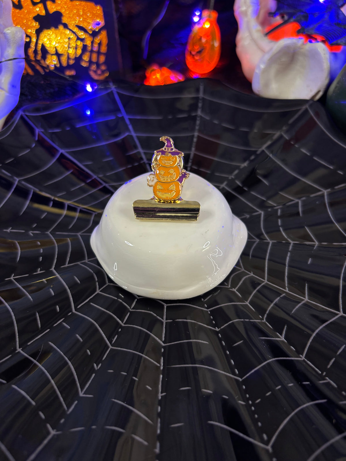 The Pumpkin Pile-Up Bulldog Clip