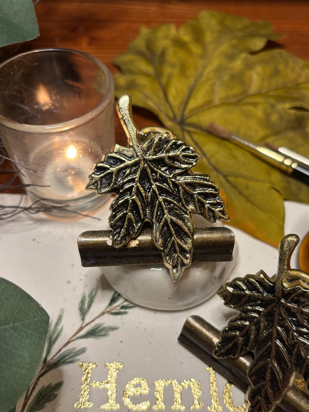 Large Leaf Bulldog Clip