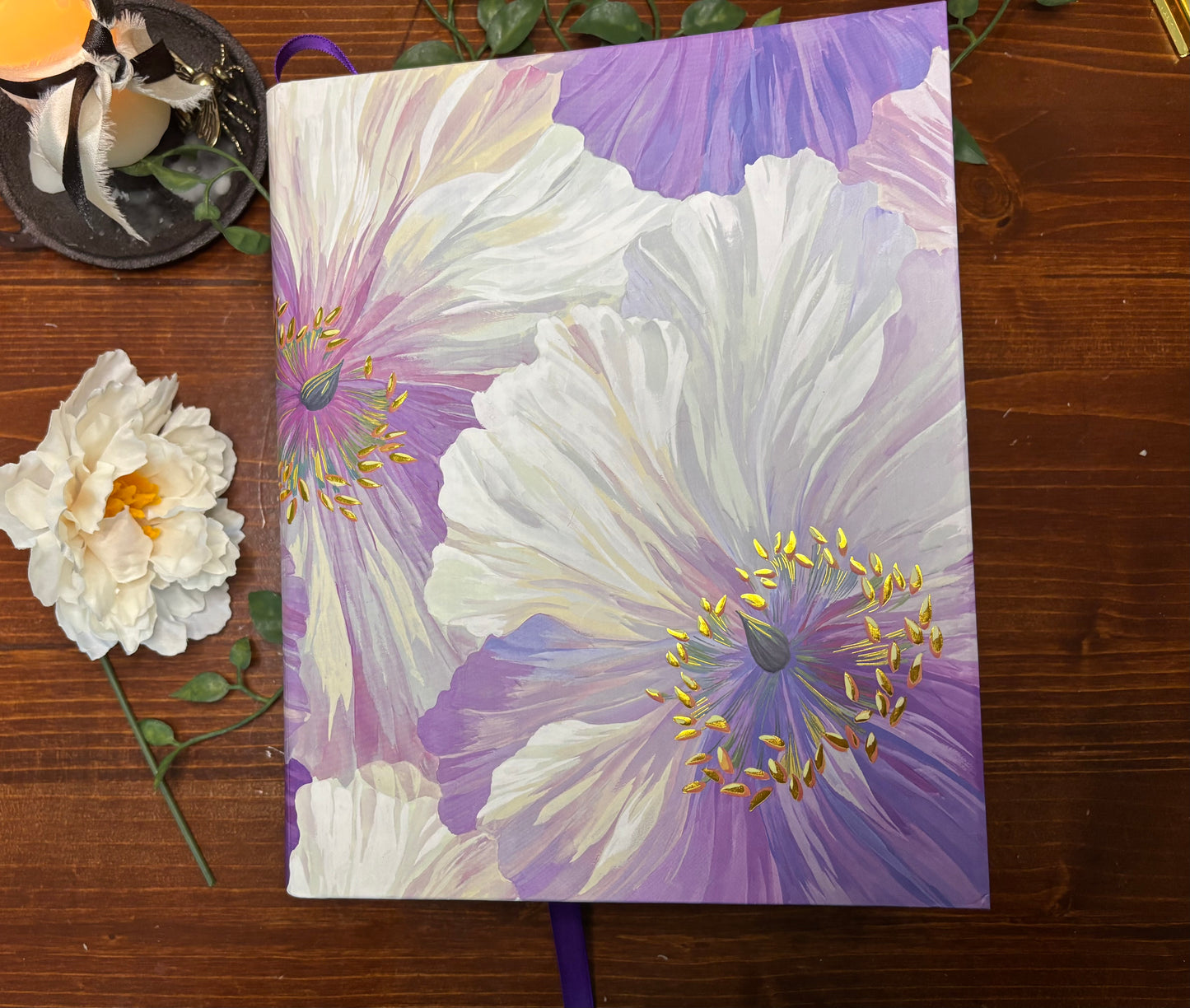 Purple Floral Journal
