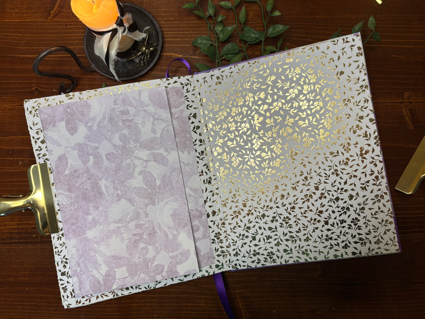 Purple Floral Journal