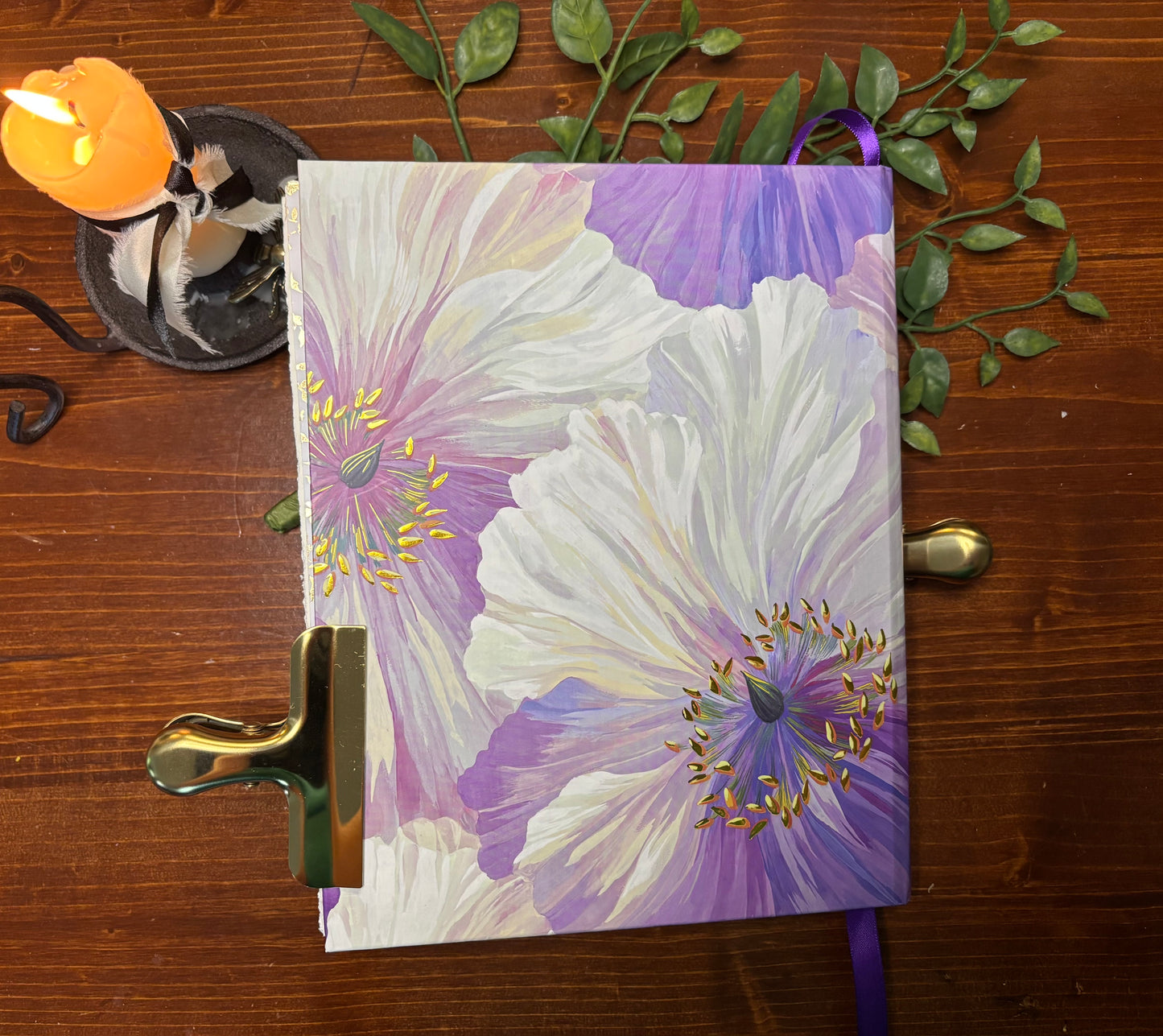 Purple Floral Journal