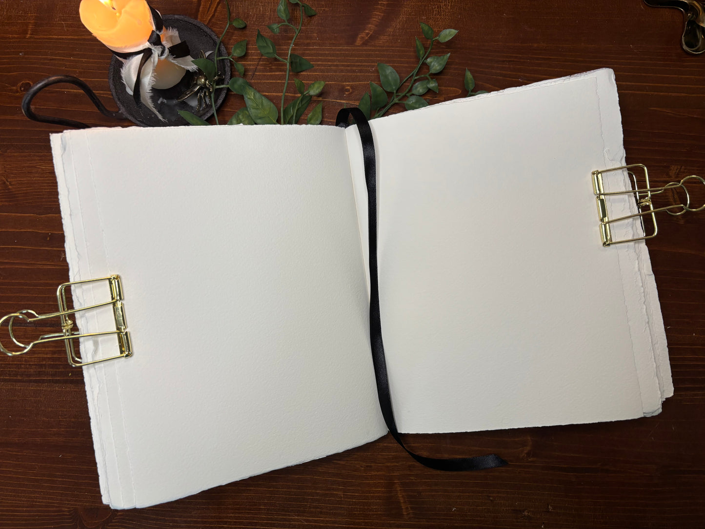 Black Floral Journal