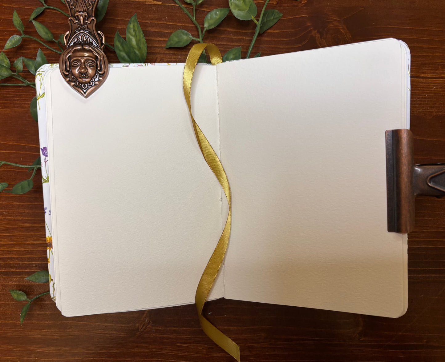 Butterfly and Dragonfly Journal -Gold Foil