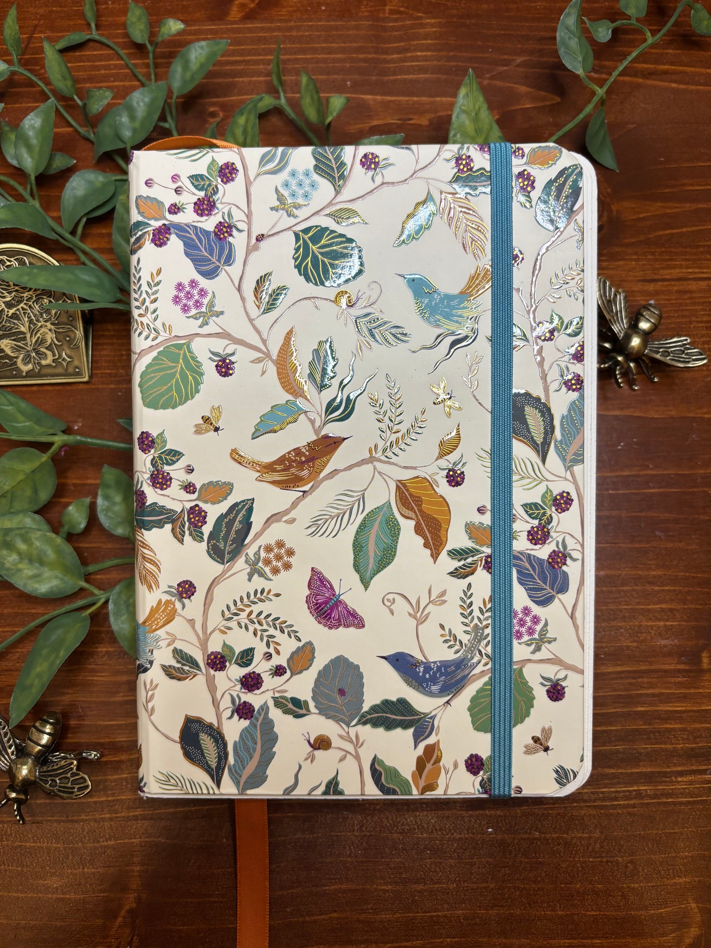 Fall Journal - Orange Ribbon -Gold Foil