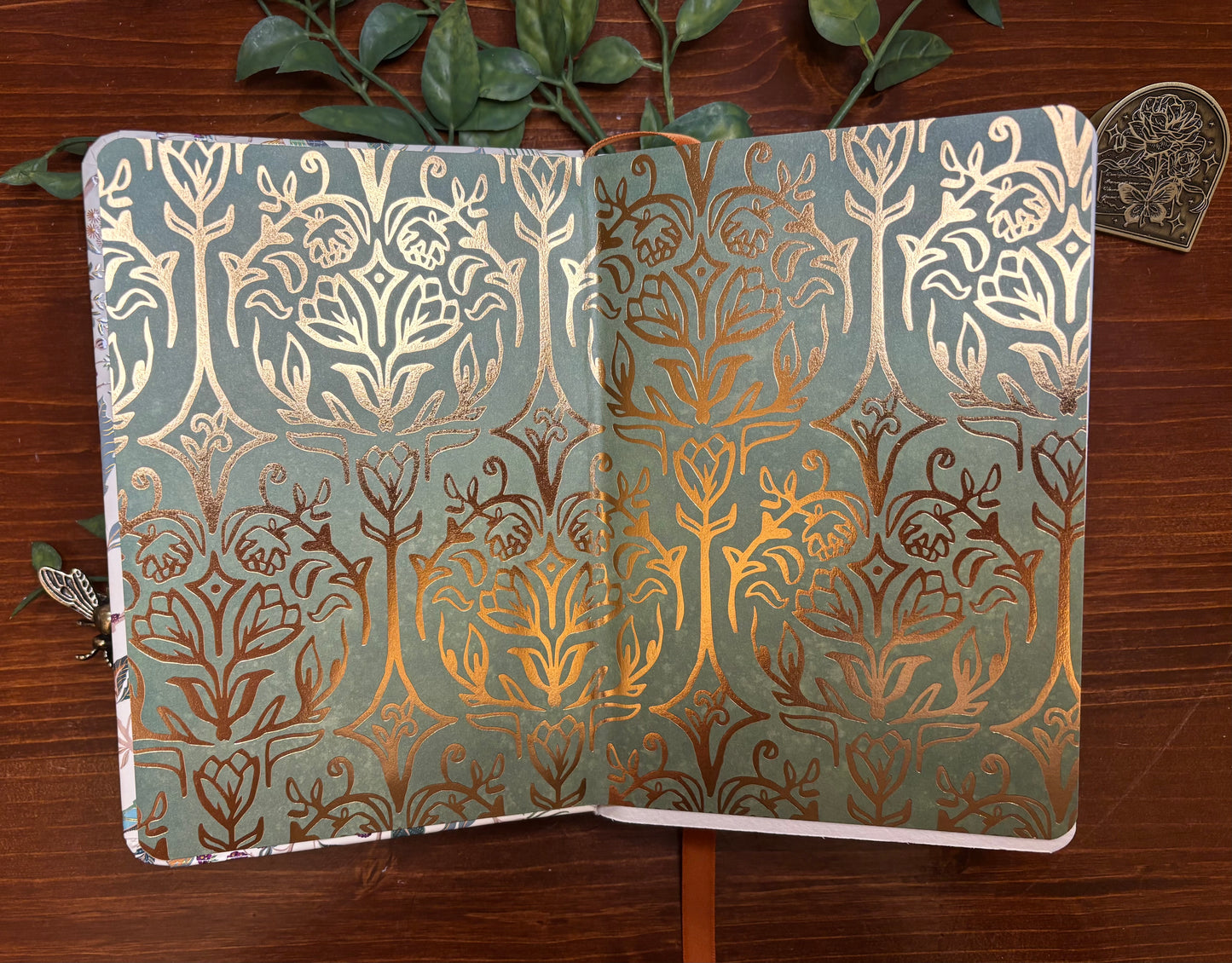 Fall Journal - Orange Ribbon -Gold Foil