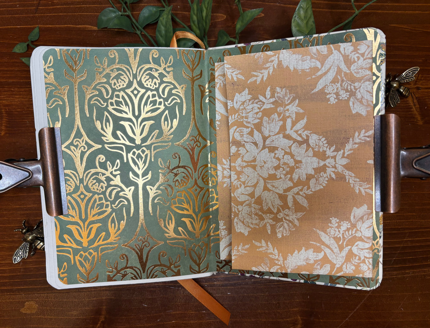 Fall Journal - Orange Ribbon -Gold Foil