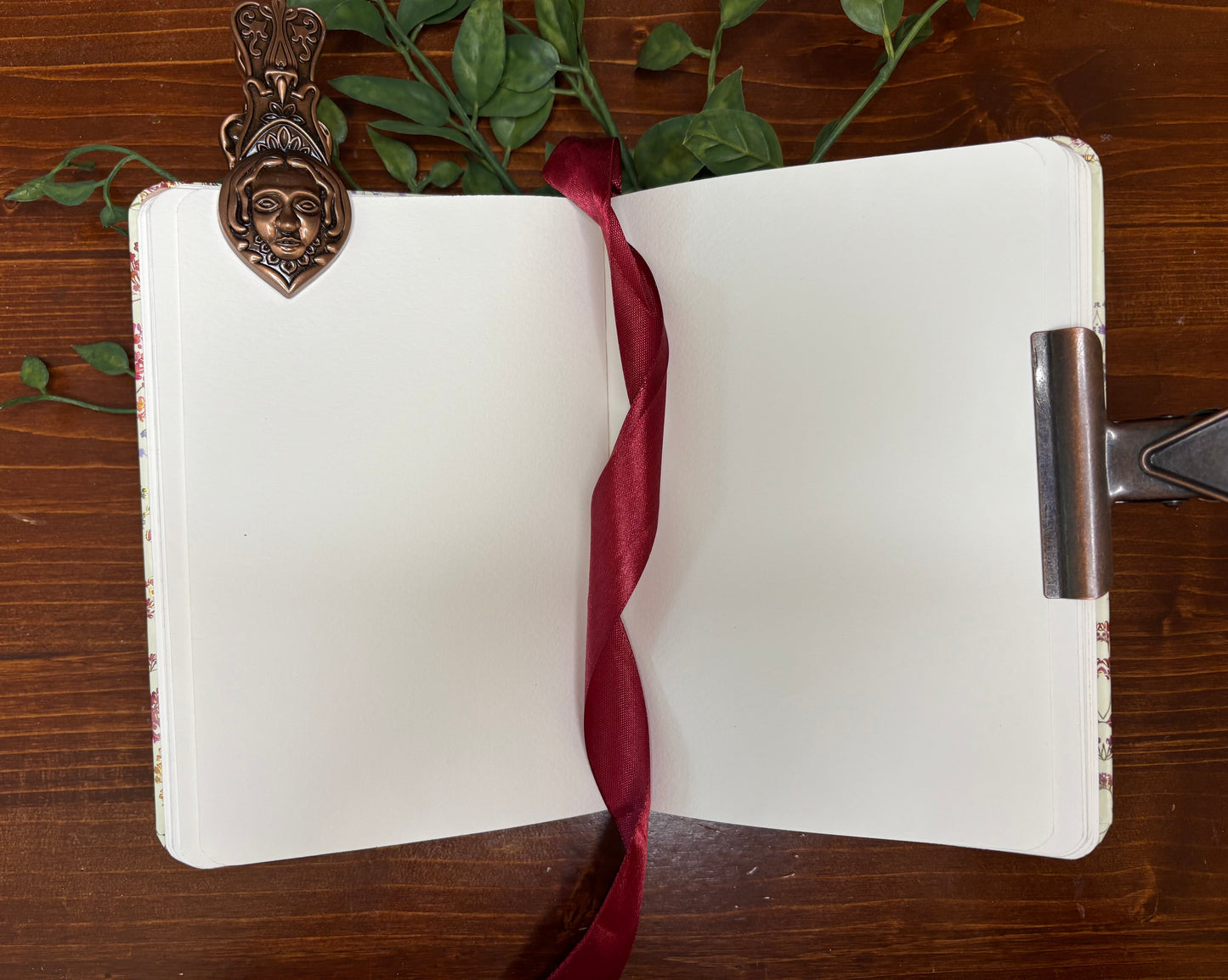 Cream Floral Journal -Gold Foil