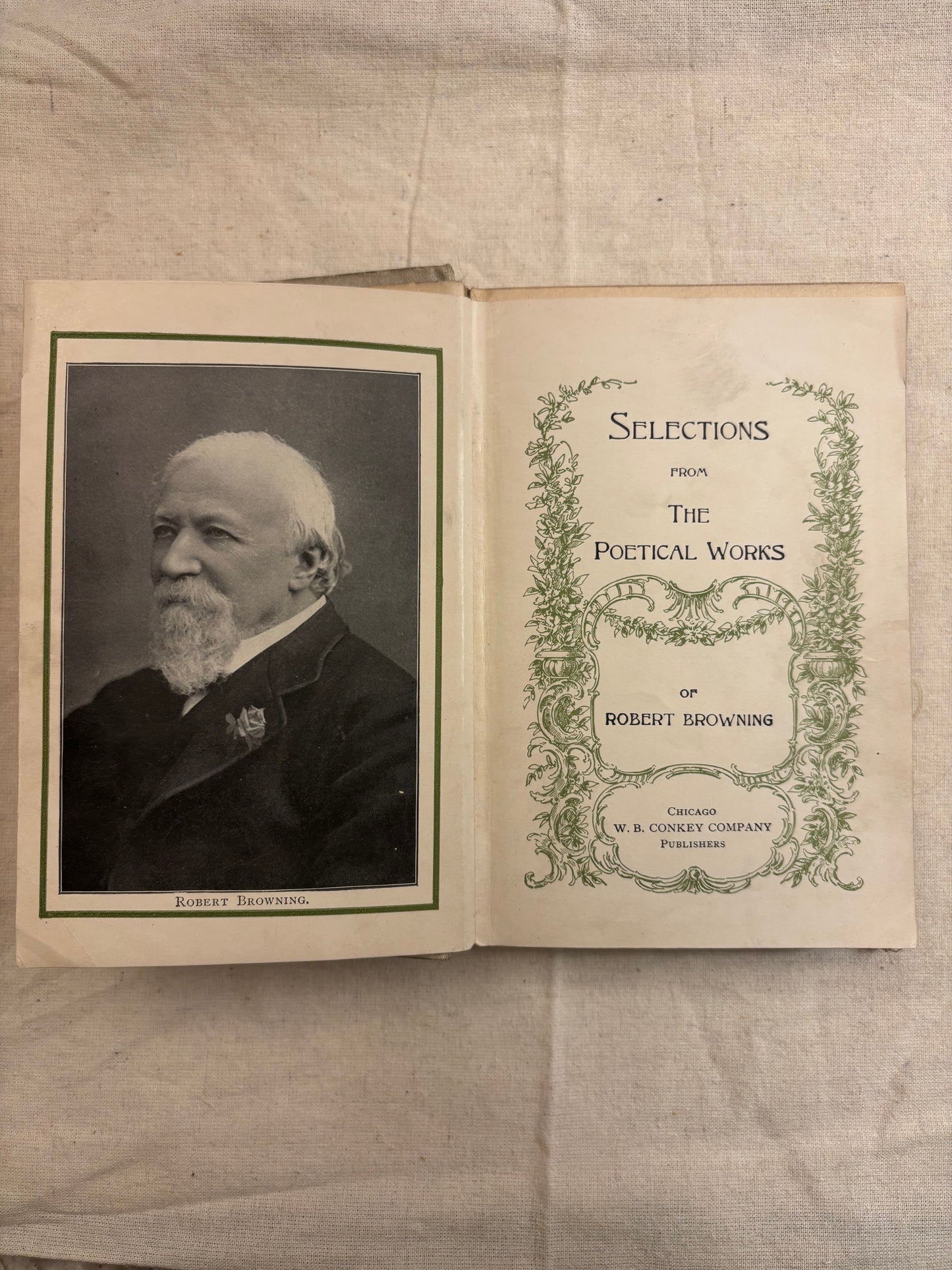 Browning’s Poems -Browning c.1900 (Victorian era)