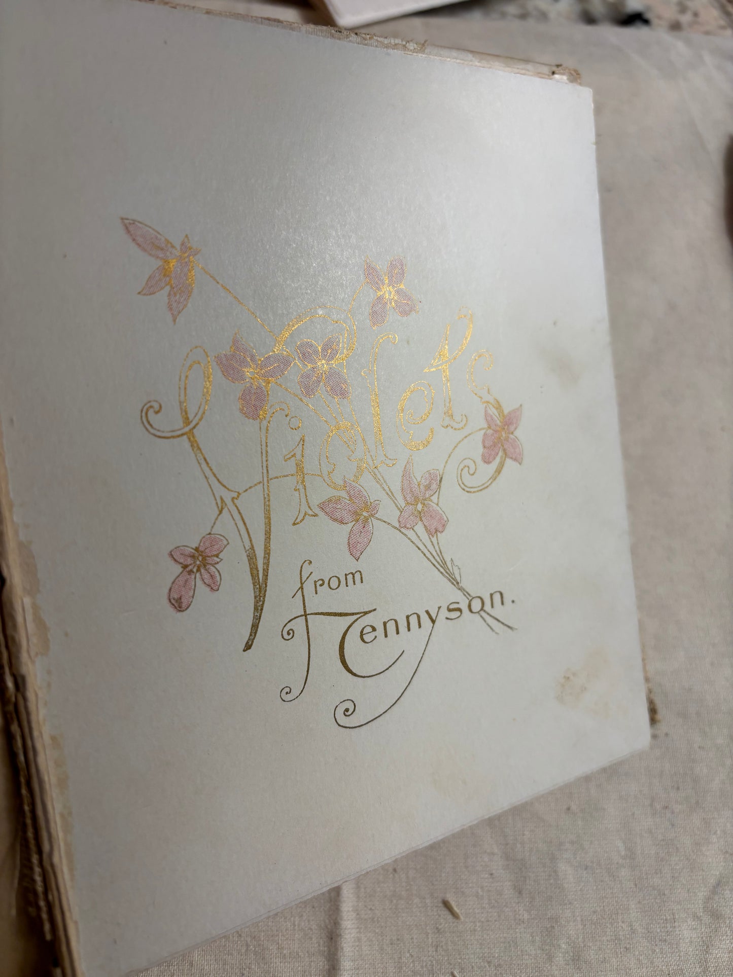 Violets from Tennyson - Alfred Lord Tennyson c.1898 (Rare)
