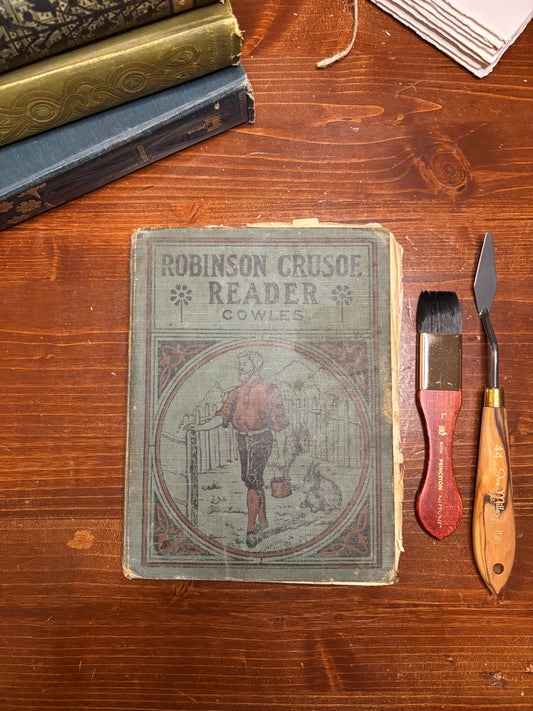 The Robinson Crusoe Reader -Julia Darrow Cowles c.1906