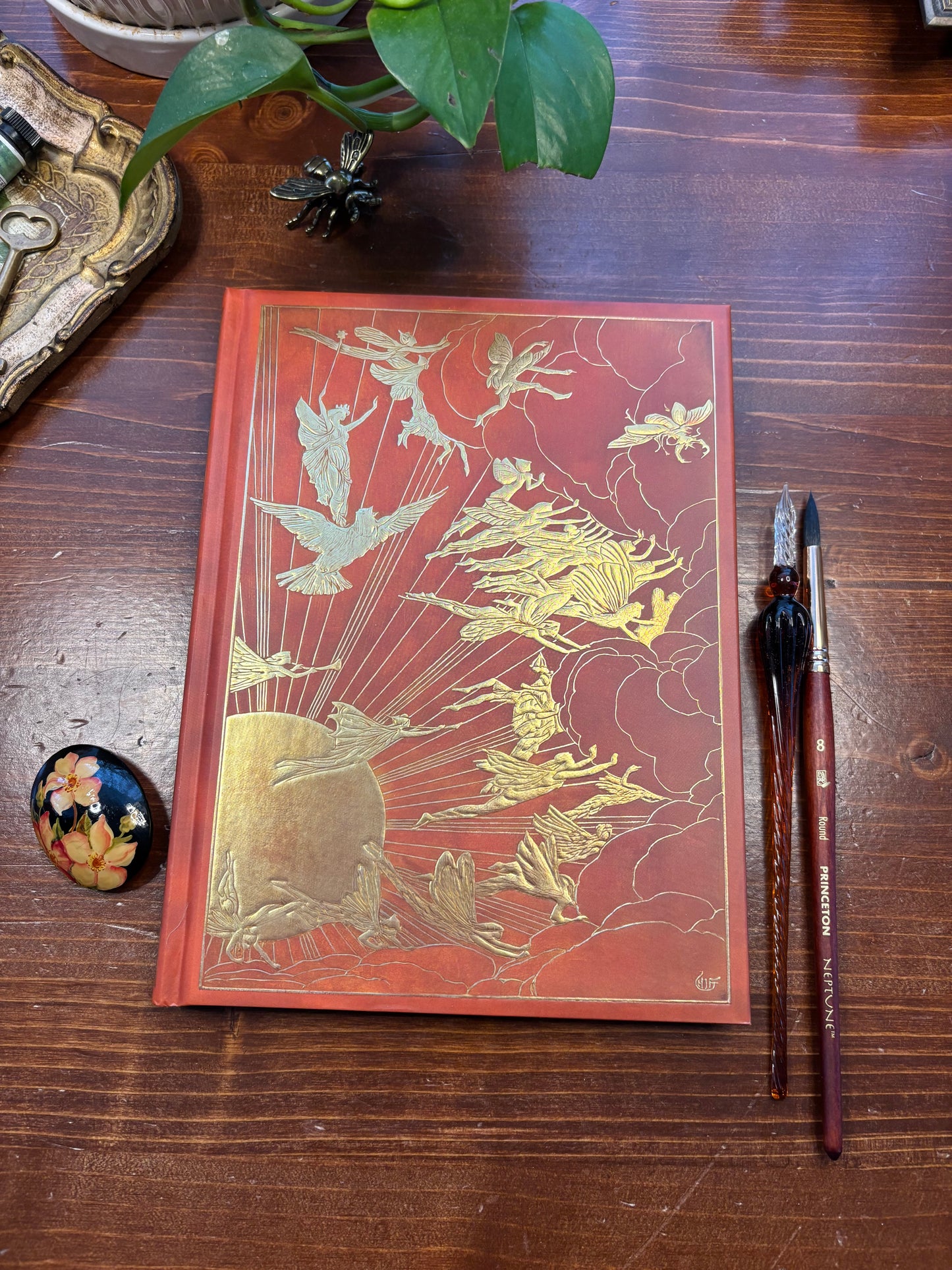 Orange Gilded Fairy Journal