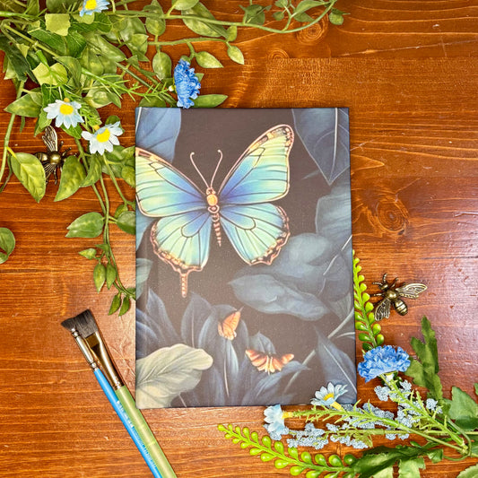 Blue Butterfly Watercolor Journal