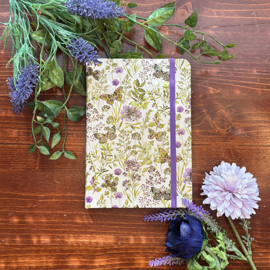 Purple Butterfly Watercolor Journal