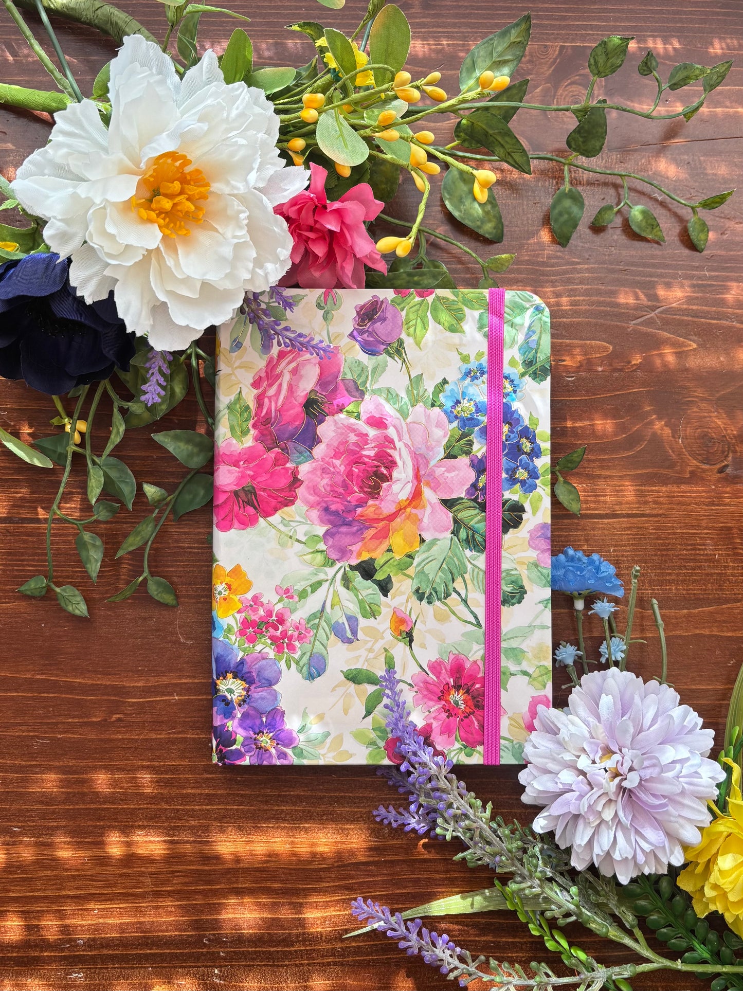 Bright Floral Watercolor Journal