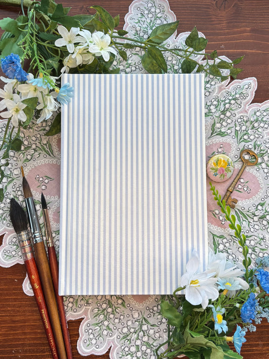 Blue Stripe Watercolor Journal