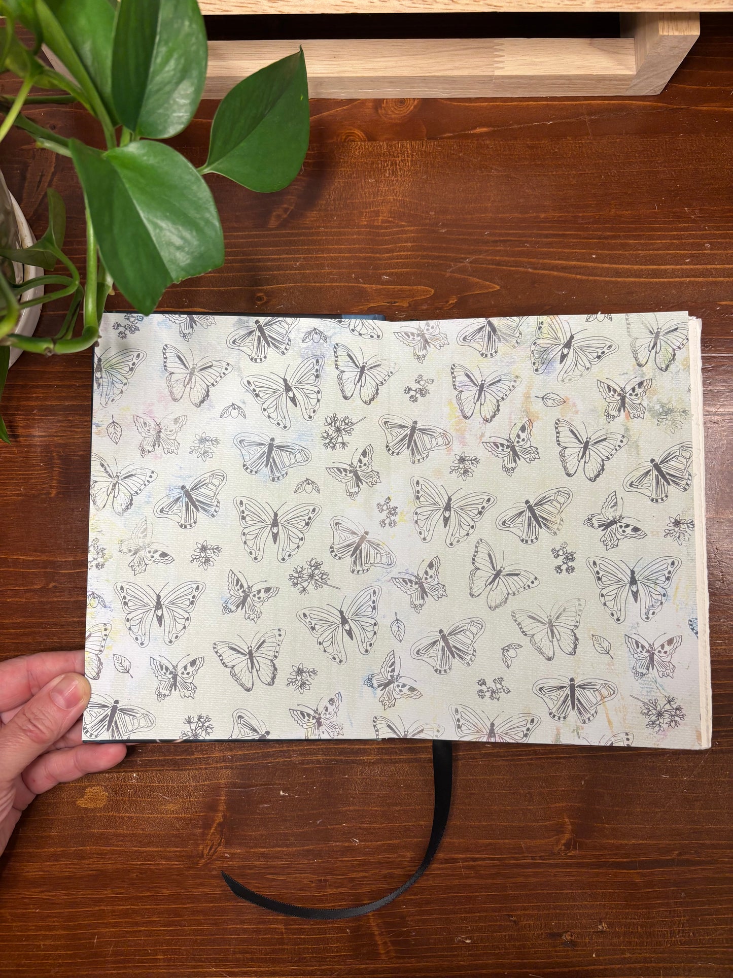 Blue Butterfly Watercolor Journal