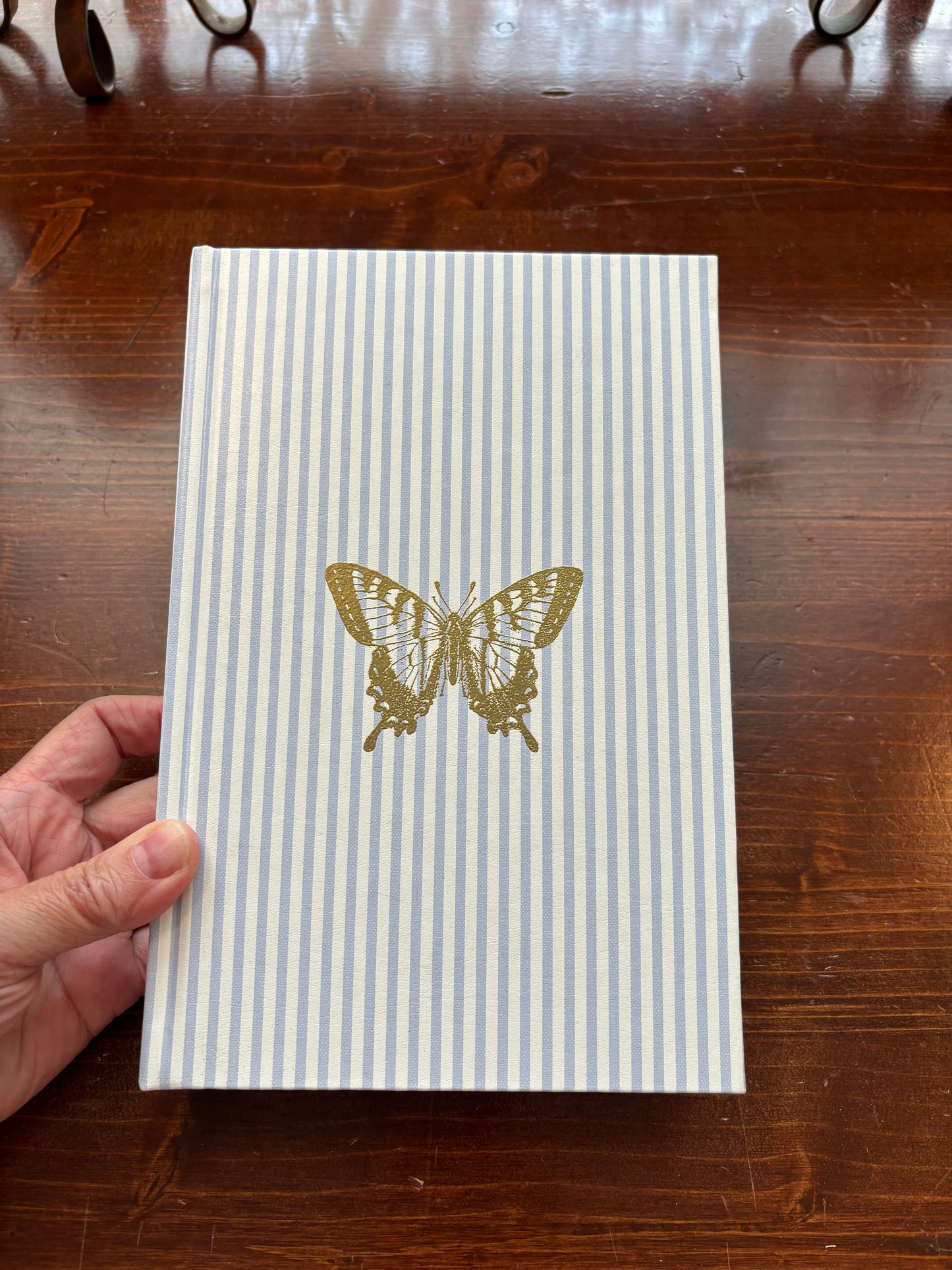 Blue Stripe Watercolor Journal