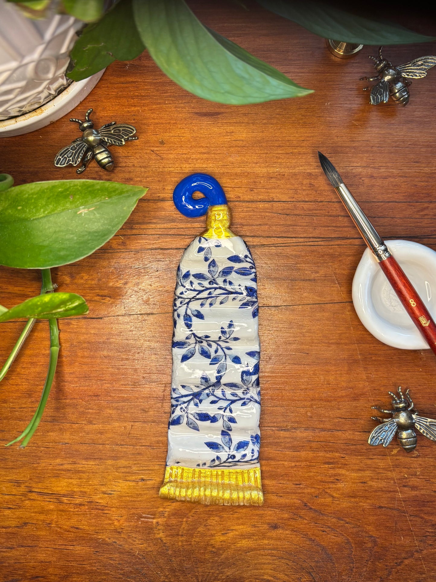 Paint Tube Brush Rest
