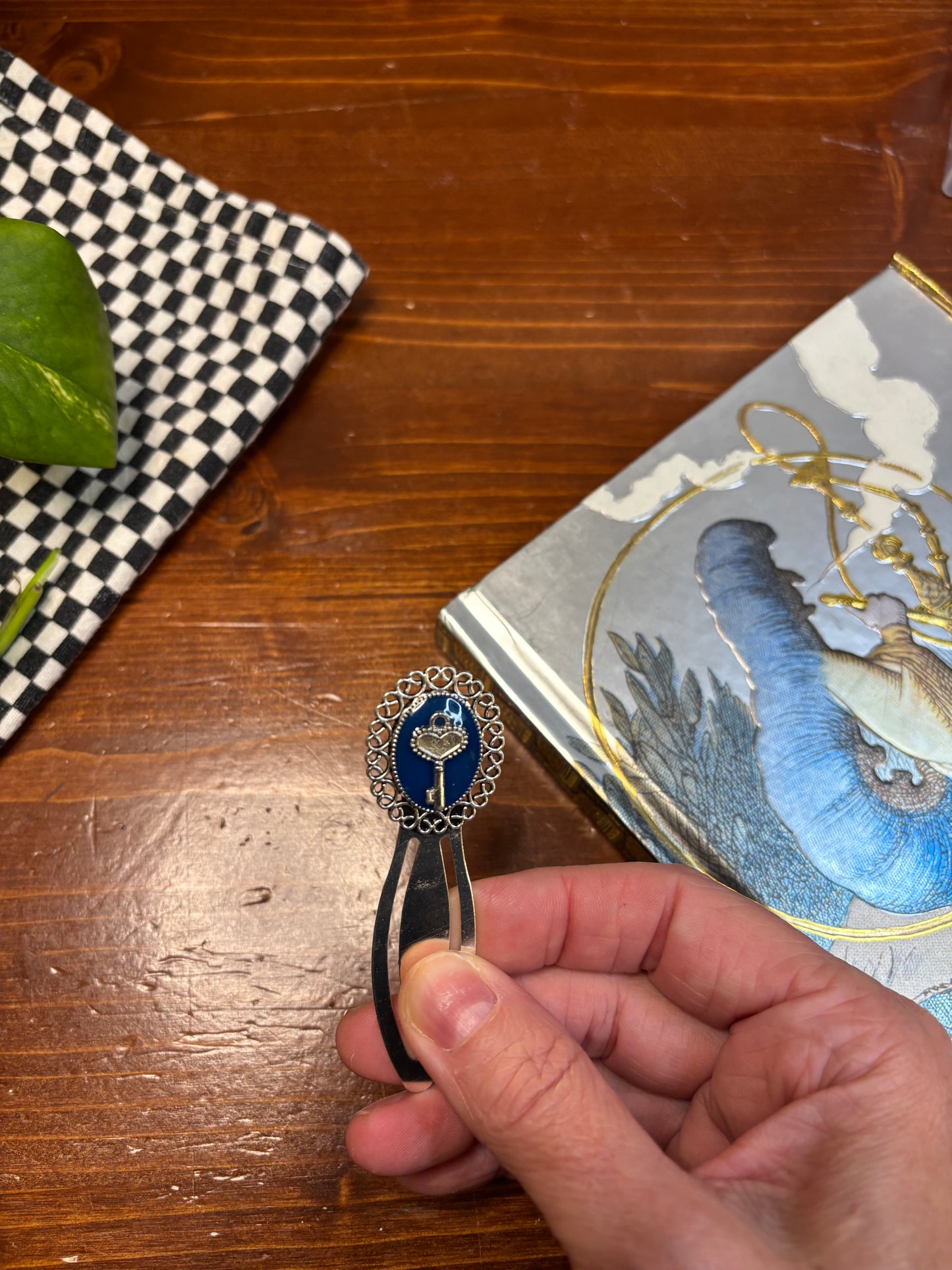 Collectible Blue Heart Bookmark