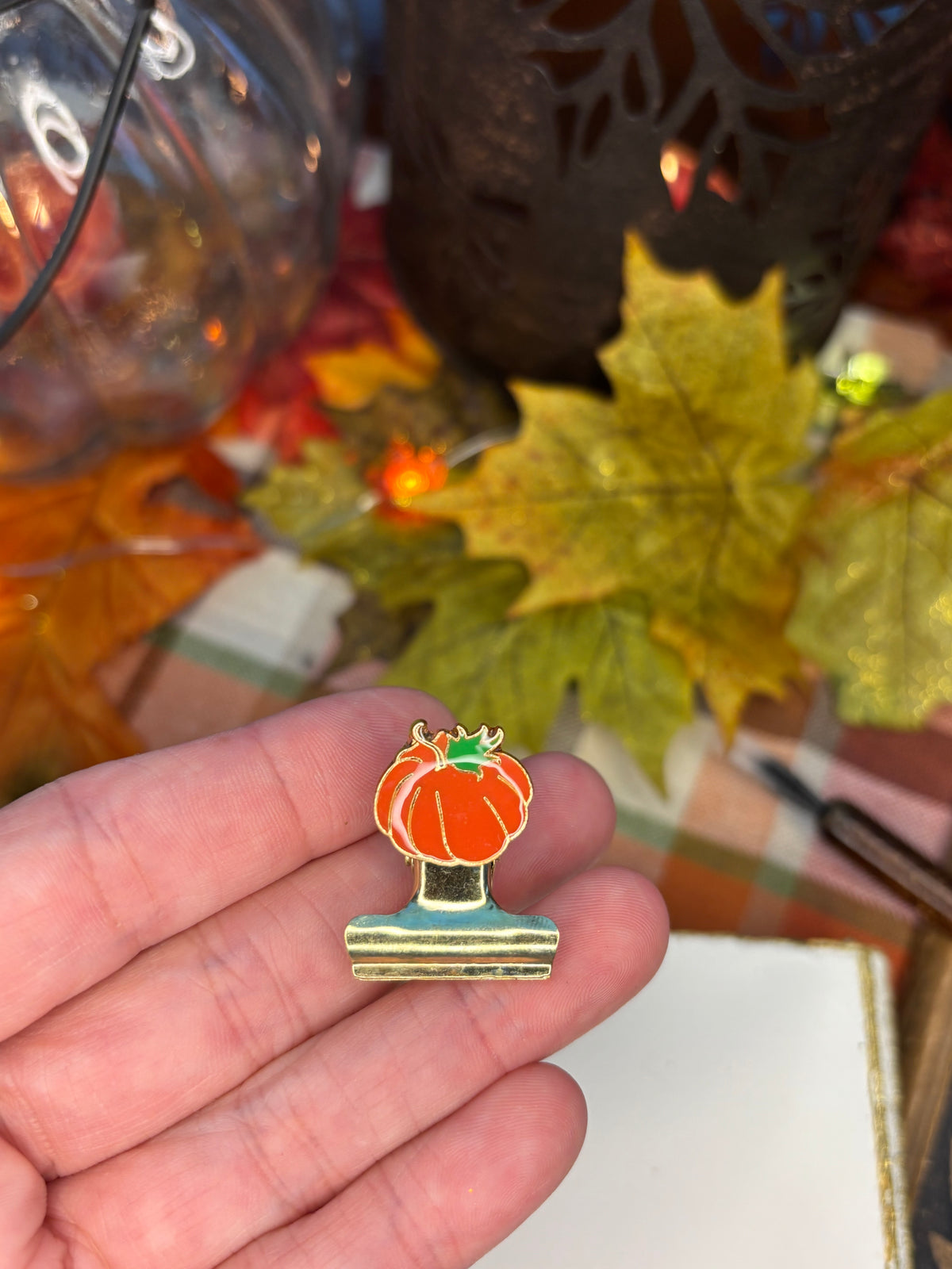 Hello, Pumpkin Bulldog Clip