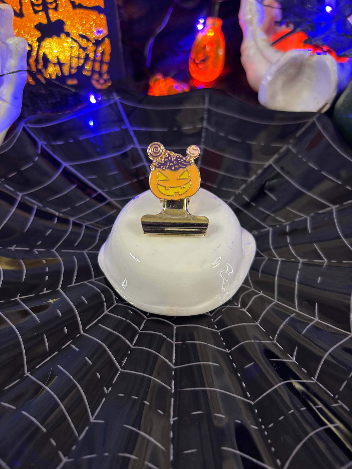 Trick or Treat Yourself Bulldog Clip