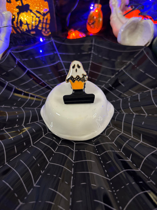 Boo Muffin Bulldog Clip