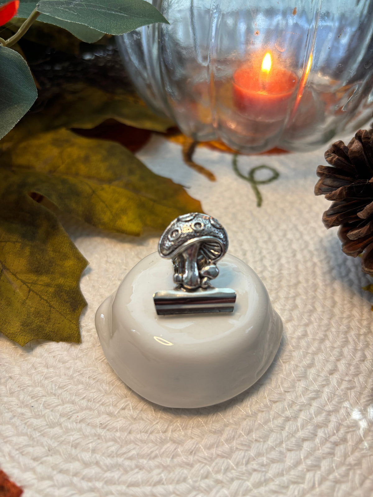 Mushroom Bulldog Clip
