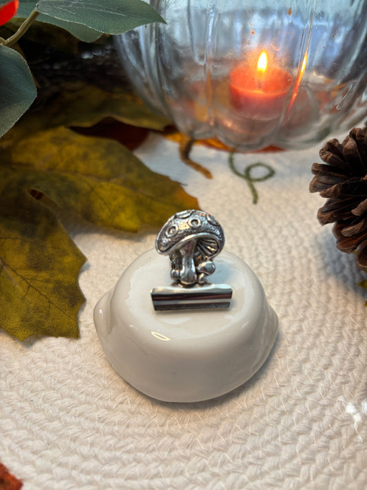 Mushroom Bulldog Clip