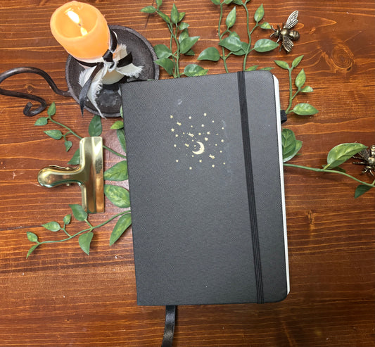 Black Moon and Stars Journal