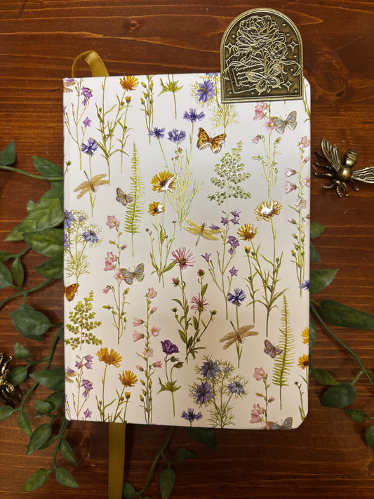 Butterfly and Dragonfly Journal -Gold Foil