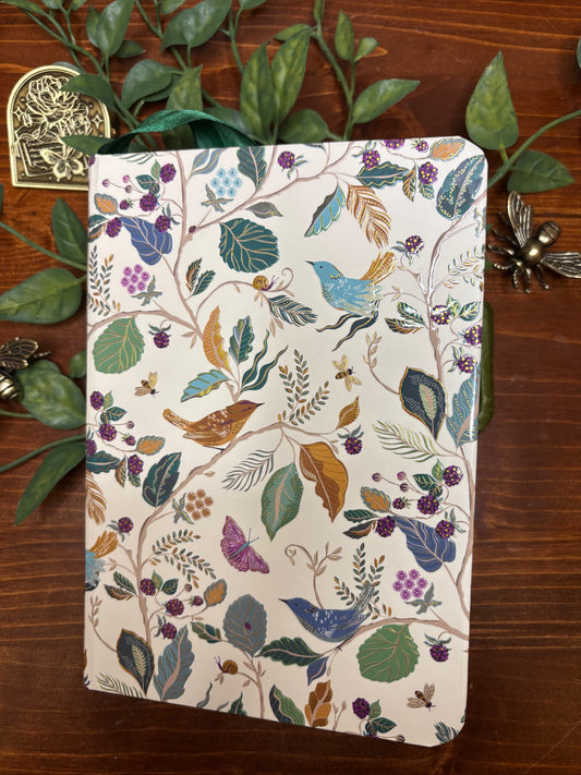 Fall Journal -Green Ribbon -Gold Foil